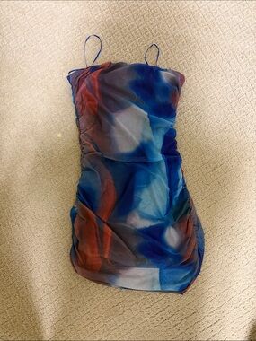 Princess Polly size 6 multicolor strapless dress Micah